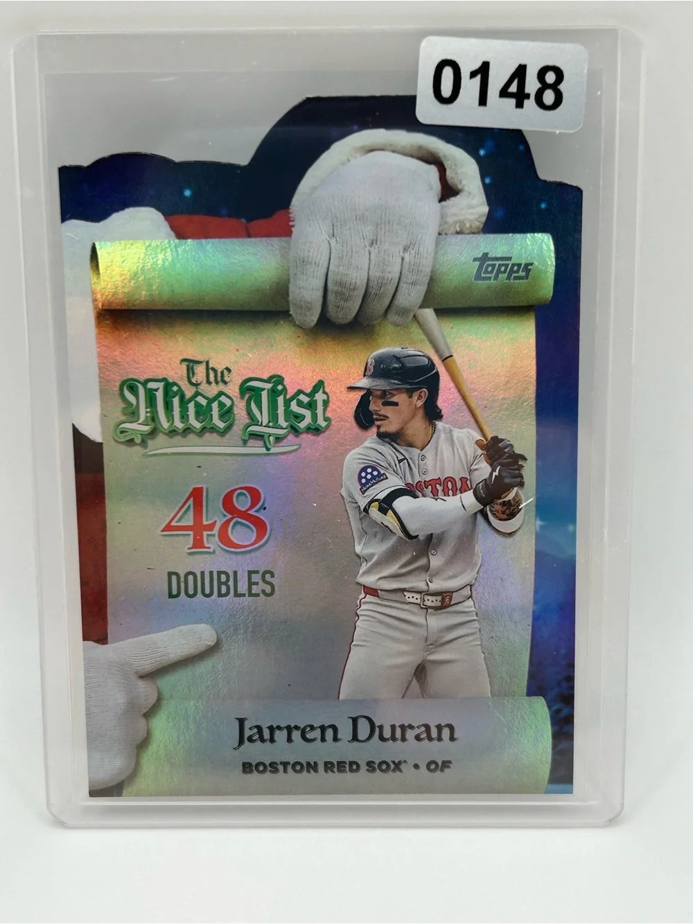 Jarren Duran Topps 'The Nice List' Baseball Card ⚾️ Boston Red Sox
